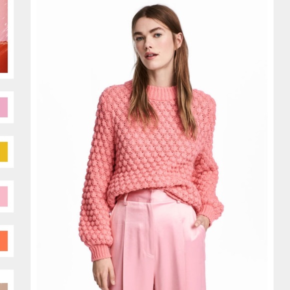 Pink H&M Puffy Sweater - Picture 1 of 7